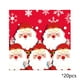 thumbnail image 2 of Servilletas navideñas de Papá Noel | Servilletas de papel navideñas | Paquete de 20 servilletas verdes para cenas festivas | 16,5 x 16,5 cm, decoración ecológica para fiestas, 2 of 5