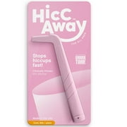 HiccAway Hiccup Straw – Instantly Stops Hiccups Naturally – As Seen on Shark Tank – Clinically Proven, Drug-Free Relief for All Ages – Reusable, BPA-Free, Made in USA – (Pink, 1 Pack)