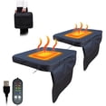 thumbnail image 4 of Cojín calefaccionado portátil sin respaldo para estadio, con alimentación USB, 5 ajustes de temperatura y temporizador para acampar al aire libre y pescar., 4 of 8