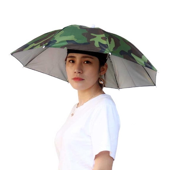 QHUDLV Suns Umbrella Hats Outdoor Rain Foldable Fishing Camping Heas M8Z1 B6A