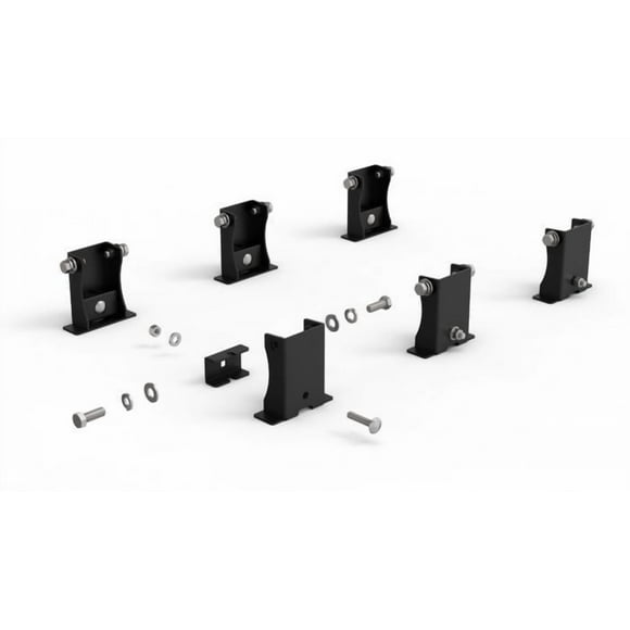 Holman Roof Rack Mounting Kit 4089P Pro III Series; Mounts Holman Van Roof Racks 40890 And 4089A; Black; Steel