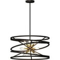 thumbnail image 2 of Volume Lighting V3049-79 9 Light 22" Wide Mixed Metals Sputnik Chandelier - Antique Bronze, 2 of 2