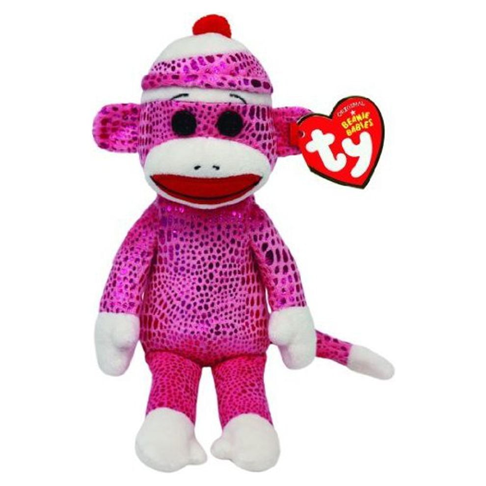 Rainbow sock hotsell monkey beanie baby