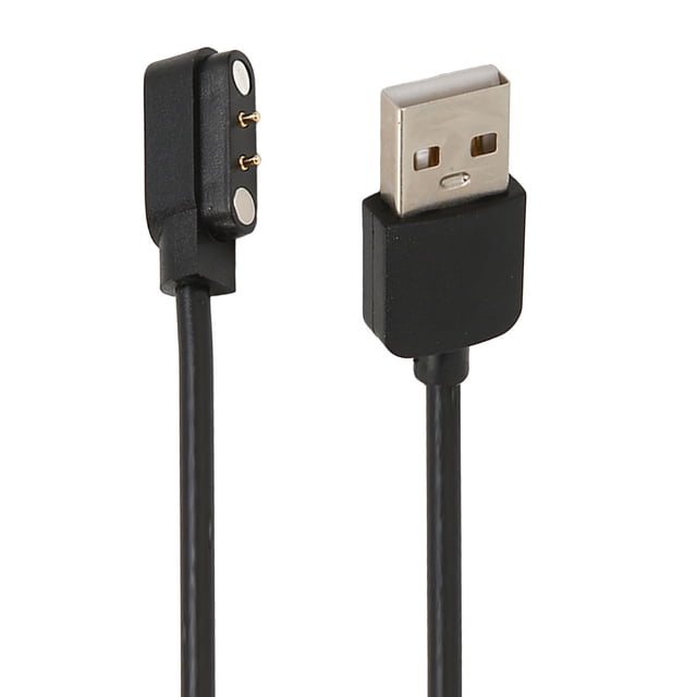 Smartwatch Magnetic Charging Cable, Stable Current Transmission Watch USB Fast Charging Cable 1M Black For Home