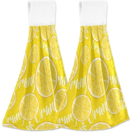

Hyjoy Hanging Kitchen Towel 12 x 17 Inch Orange Towel Set 2 Pieces of Dry Towels for Kitchen Bathroom Laundry Room Table