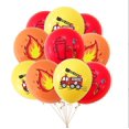 thumbnail image 1 of 10 unidades de kits de globos de látex para camiones de bomberos con tema de extinción de incendios, decoración de escena para fiesta de cumpleaños de niños, 11 Afortunado Sencillez, 1 of 2