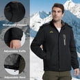 thumbnail image 4 of TACVASEN Men's Winter Ski Snow Jackets Heavyweight Waterproof Warm Fleece Hiking Coat with Hood Multi-Pockets Black XL, 4 of 7