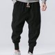 thumbnail image 4 of Pantalones largos para hombre, moda de verano, lisos, informales, con cintura elástica y bolsillos, 4 of 4
