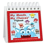 My Moods, My Choices Flipbook for Kids; 20 Different Moods/Emotions; Help Kids Identify Feelings and Make Positive Choices; Laminated Pages (Monster Flipbook)