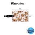 thumbnail image 3 of Cute Brown Bear Faces Hearts Faux Leather Travel Luggage Tag, 3 of 7