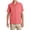 Deep Coral, variant on Textured Camp Shirt with Chest Pocket Short Sleeve Open Collar