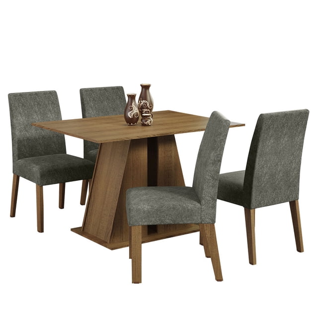 Juego de Comedor Mesa y 4 Sillas Madesa Agnes MG