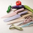 thumbnail image 4 of Juego Cuchillos Cocina Acero Inox Y Cerámica Tijeras Pelador Pastel, 4 of 5