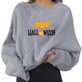 thumbnail image 4 of Sudaderas gráficas de Halloween Yinane Casual manga larga gris 2xl, 4 of 7