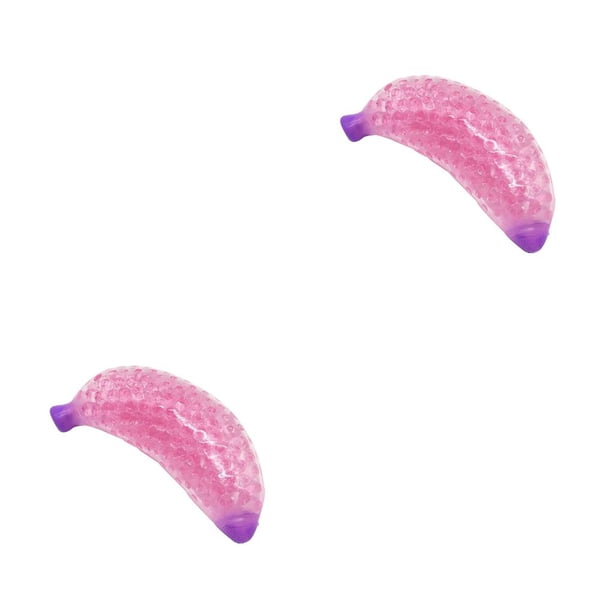 Tholdsy Banana Shape Liberación de presión Beads Silicone Relief Accesorios para niños No.02 2piezas