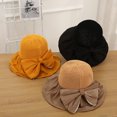 thumbnail image 2 of SikaFu Version Of The Dome Vinyl Bottom Shading Hat New Sun Hat Female Splicing Fisherman Hat Pocket Bow Hat, 2 of 6