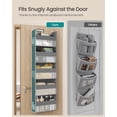thumbnail image 4 of Organizador Shelf SONGMICS para colocar sobre la puerta, paquete de 2 unidades, 5 niveles, gris, 4 of 7