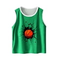 thumbnail image 2 of Miqool Toddler Boys Girls Basketball Tank Tops Kids Sleeveless Athletic T-Shirts for Dance Performance for 3-15 Years, 2 of 6