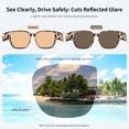 thumbnail image 2 of Photochromic Polarized Fit Over Sunglasses for Prescription Glasses, UV400 Glare Reduction Over Sunglasses for Men & Women Driving Fishing Hiking, 2 of 6