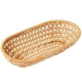 thumbnail image 3 of 2 Pcs Hand Woven Rattan Oval Basket Fruit Dessert Serving Platter for Dinner Party Decoration Plate Afternoon Tea Fruit Trays, 3 of 8