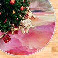 thumbnail image 5 of FMSHPON Color Gradients MountainsClouds Xmas Christmas Tree Skirt Stand Mat for Holiday Party Decoration Indoor Outdoor 48 inches, 5 of 6