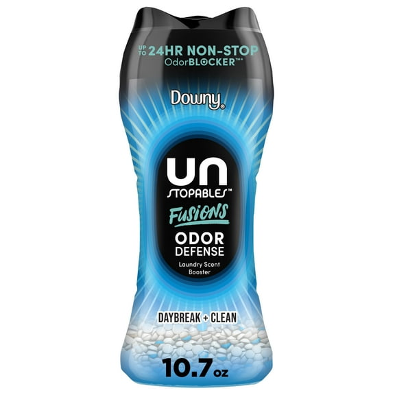 Downy Unstopables Fusions Odor Defense In-Wash Laundry Scent Booster Beads, Daybreak & Clean Scent, 10.7 oz