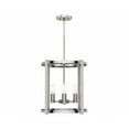 thumbnail image 2 of 19117-Hunter Fans-Astwood 4-Light Lantern Chandelier in Caged Style-16 Inches Wide by 25.5 Inches High-Brushed Nickel Finish, 2 of 5