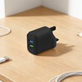 thumbnail image 1 of USB Charger 20W Dual USB Fast Charging Adapter, Smart Safety Protection Overcurrent Overvoltage Short Circuit, Compact Wall Plug for Phone Tablet Headphones Home Office Travel, 1 of 6