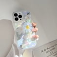 thumbnail image 1 of Art ondulado flor azul fresa lindo silicona funda trasera suave para iphone 14 x xr 7 8 plus 13 promax 11 12 mini xsmax teléfono capa Deng Xun unisex, 1 of 2