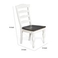 thumbnail image 5 of Orso Dining Chair, Ladderback Design, White and Dark Brown Mindi Wood, 5 of 6