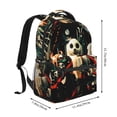 thumbnail image 2 of Goofa The Nightmare Before Christmas Pattern Casual Backpack for School & Travel – Lightweight Ergonomic Backpack with Laptop Compartment, Multiple Pockets-One Size, 2 of 5