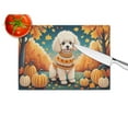 thumbnail image 4 of Carolines Treasures DAC1063LCB 15 x 12 in. Poodle Fall Glass Cutting Board - Large, 4 of 5