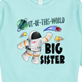 thumbnail image 3 of Inktastic Out of This World Big Sister Astronaut in Space Toddler Sweatshirt, 3 of 4