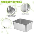 thumbnail image 3 of 2 PCS Stainless Steel Dog Bowl, 4 Gallon Capacity, Durable Metal Water Dish for Large & Giant Dogs, Indoor & Outdoor Use, Dishwasher Safe, 3 of 5