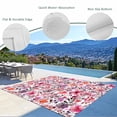 thumbnail image 3 of Spring Floral Outdoor Rug for Patio/Deck/Porch, Non-Slip Large Area Rug 4 x 6 Ft, Modern Watercolor Flowers Botanical Indoor Outdoor Rugs Washable Area Rugs, Reversible Camping Rug Carpet Runner, 3 of 8