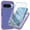 Purple, variant on Dteck Full Body Protection Clear Case for Google Pixel 9 / 9 Pro,Shockproof TPU+PC Case Built-in Screen Protection Transparent Back Cover for Google Pixel 9 / 9 Pro,Clear