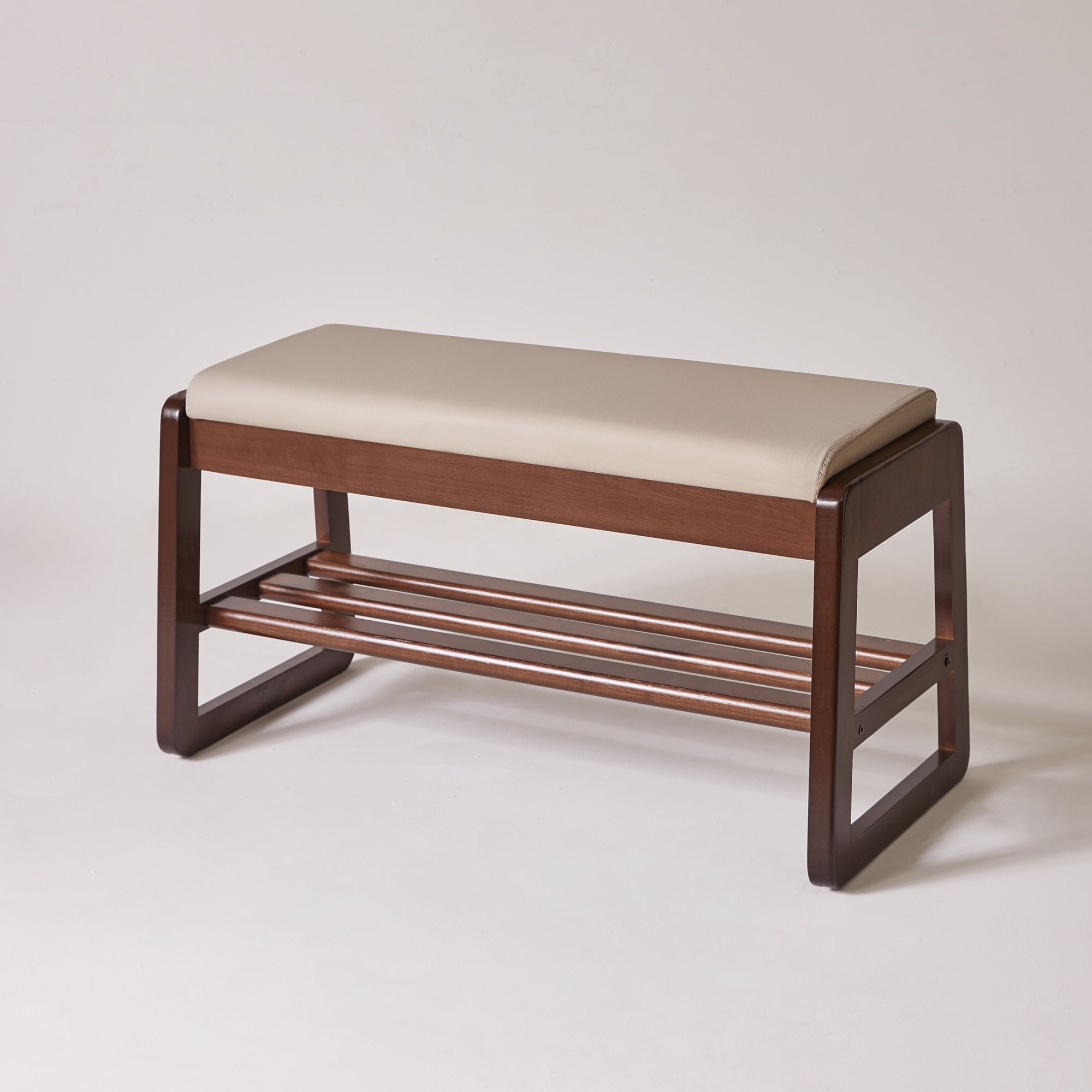 Solid Wood Shoe Bench with Lift-Top Storage 31.5 Inch Entryway Hallway Organizer for Front Door Bedroom