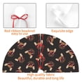 thumbnail image 4 of KLL 48" Christmas Tree Skirt Bulldog with Sunglasses Xmas Tree Skirts Mat for New Year Xmas Holiday Party Indoor Outdoor Home Decoration, 4 of 7