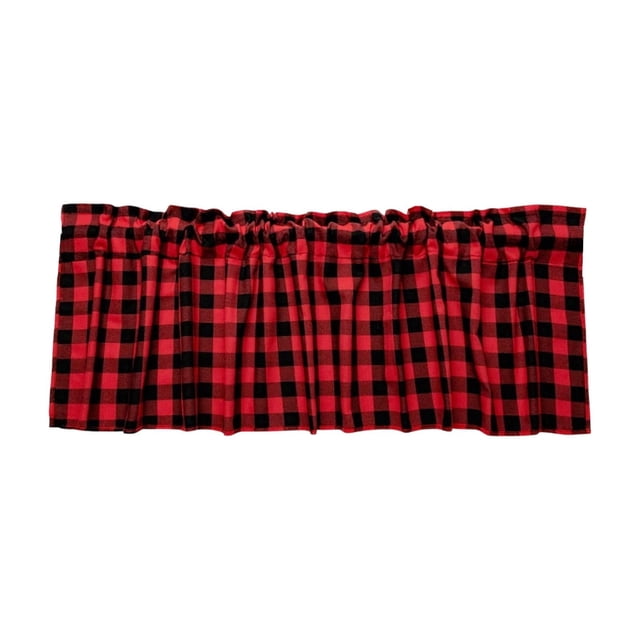 Valances For Windows Solid Color Cottage Style Curtain Rod Pocket Window Valance For Living Room Or Kitchen 18 In X 54 In