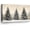 Artwork 02, variant on Christmas Tree Canvas Wall Art, Three Snow Covered Pine Trees with Snowflakes on Vintage Beige Background, Rustic Winter Decor for Bedroom Living Room