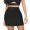 Black, variant on YDOJG Womens Skirts Fashion Solid Skirt Elastic Waist Slim Short Skirt