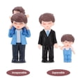 thumbnail image 4 of Figura de resina de padre e hijo, 3 piezas, micropaisaje creativo, decoración para el Día del Padre, adorno en miniatura, adorno de escritorio, 4 of 7