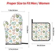 thumbnail image 3 of Lovely Love Graffiti Oven Mitts and Pot Holders Sets Baking Sets for Kitchen BBQ Gloves Heat Resistant Cooking Romantic 4 Pieces, 3 of 8