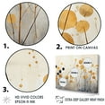 thumbnail image 3 of Designart "Flourishing Wonders Of Beige And Gold Flora" Plants Floater Framed Canvas Art Print, 3 of 5