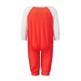 thumbnail image 4 of Conjunto de pijamas navideños familiares a juego con estampado de letras, renos y copos de nieve. Pijamas de vacaciones para papá, mamá y niños., 4 of 8