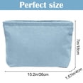 thumbnail image 2 of Bolsas de cosméticos, bolsa de maquillaje de pana azul, mini bolsas de maquillaje de viaje, bolsas de monedero, cremallera de metal para mujeres y niñas, artículos de tocador de viaje, 2 of 7