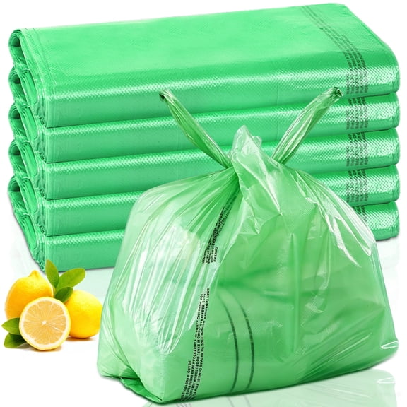 Baby Disposable Diaper Bags 500 Count Easy-Tie Design Lemon Scent Enhanced Odor Control for Baby & Pet Waste