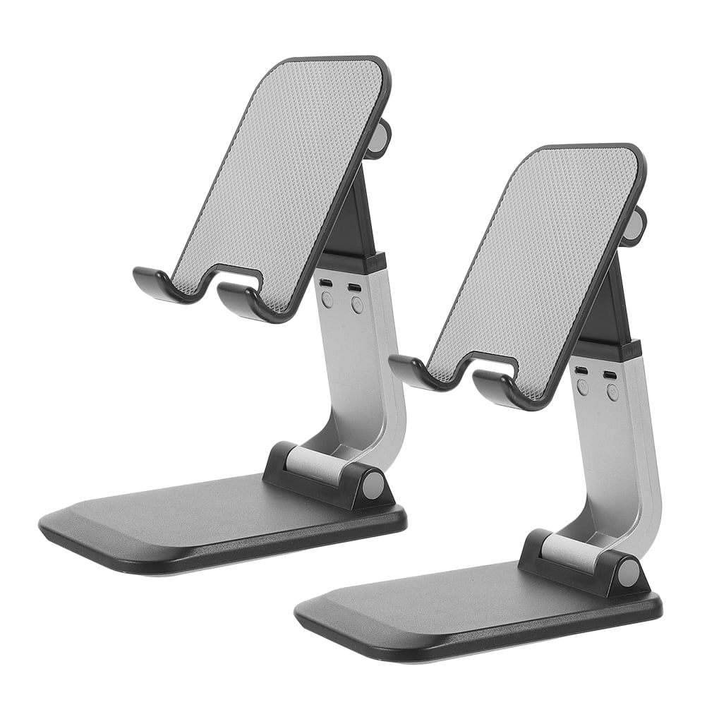 MRLESS 2-Pack Foldable Adjustable Phone Stand for Desk, Cell Phone Holder Mount, Tablet Support for Home and Office Use