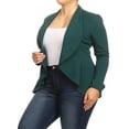thumbnail image 2 of Women's Plus Size Casual Long Sleeve Open Front Jacket Blazer Made in USA, 2 of 4