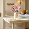 thumbnail image 5 of SLYNSHome Lily Artificial Flowers Bouquet Pink Lilies Silk Faux Flowers Fake Floral Lily Bouquet for Office Home Decor, 5 of 8